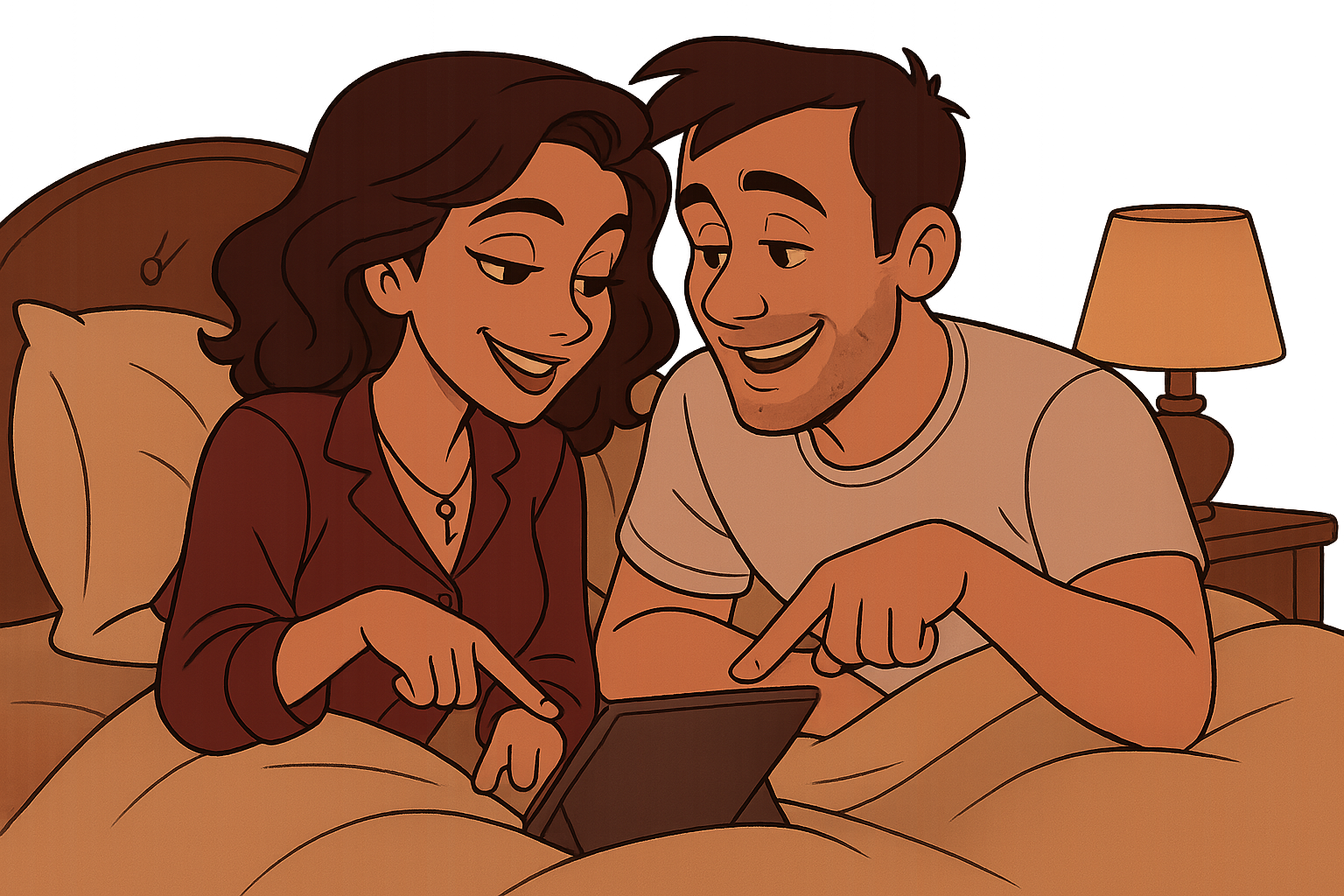 [A happy couple]
